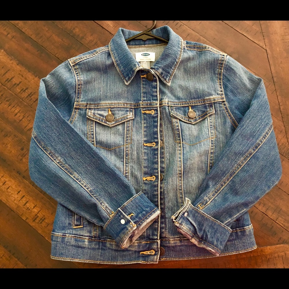 Girls jean jacket size 10/12